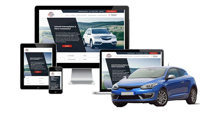 ankauf mobil Ankaufseite mobil – Autoankauf Geisa mit rotem PKW